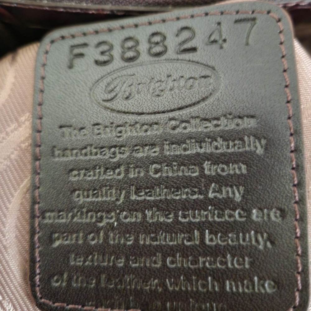 Brighton Dark Brown Croc-Embossed Satchel - Picture 7 of 10